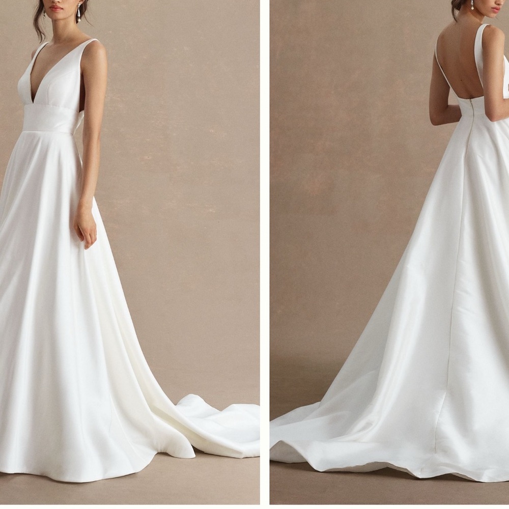 Jenny by Jenny Yoo Charlotte V neck open back wedding gown